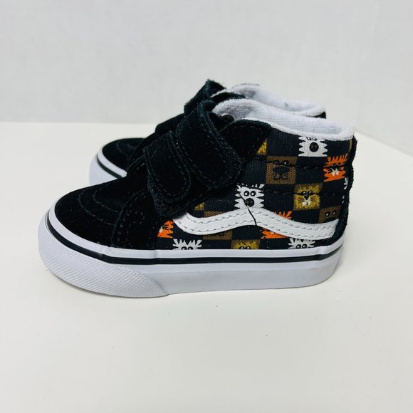 Vans Toddler Animal Checkerboard Sk8-Mid Reissue Shoe Size 4.5T NWOB - Picture 9 of 11